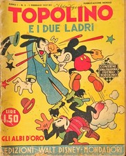 TOPOLINO E I DUE LADRI – GLI ALBI D’ORO N. 2 – FEBBRAIO 1937 – MONDADORI