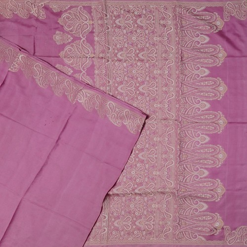 Sari vintage rosa 100 seta - vintage, 100%