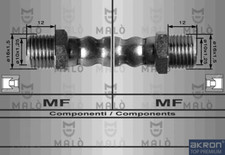 8021 coppia (2pz)Tubo freno posteriore Fiat  600 berlina 871281  D5