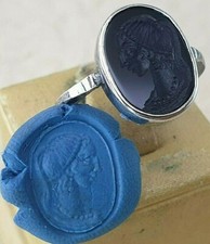 Anello sigillo intaglio - anello,