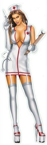 Adesivo infermiera pin sexy - up,