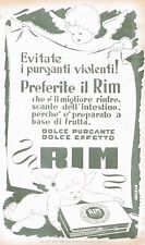 PUBBLICITA' 1941 RIM LASSATIVO
