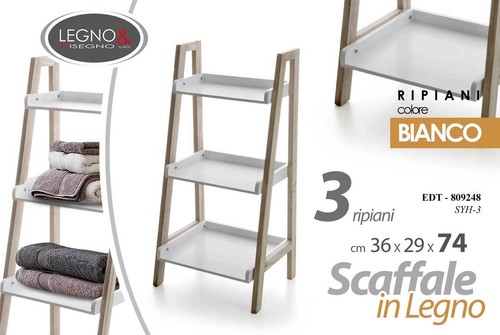 Scaffale bianco ripiani - scaffale,
