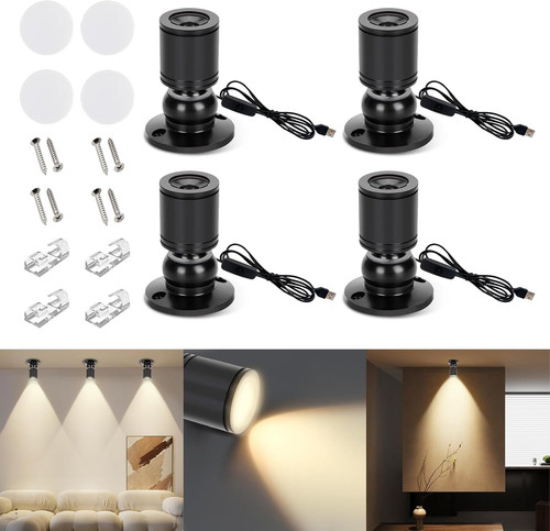 4pcs mini faretti spot - 4pcs,