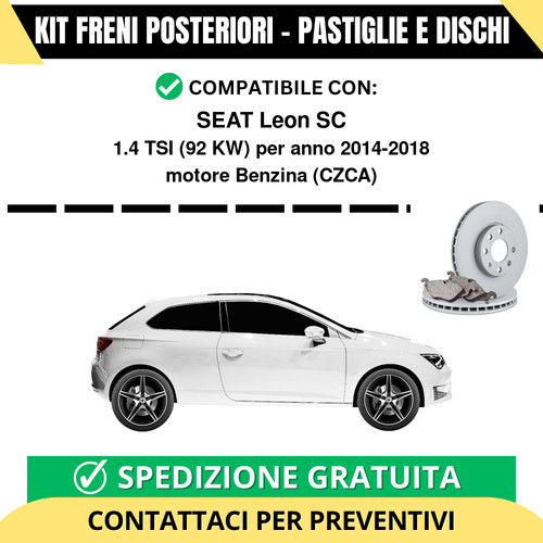 Kit freni posteriori - posteriori, per