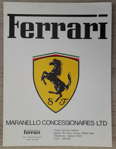 Brochure ferrari range 1976 - brochure,
