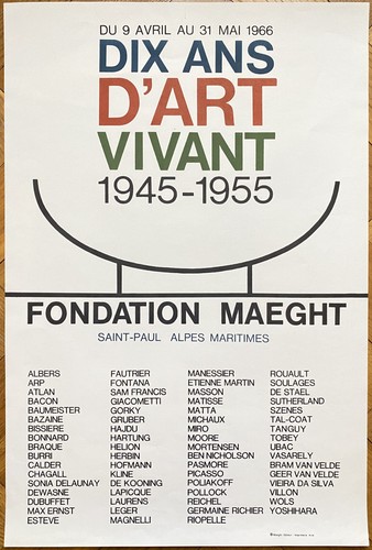 Dix ans art vivant poster - dix, d'art