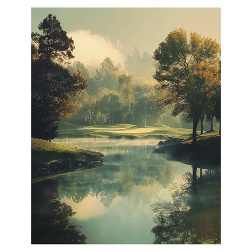 Poster paesaggio lago - poster,