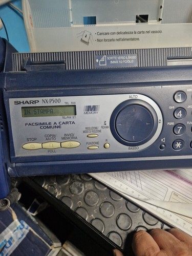 Telefono fax blu - blu, come
