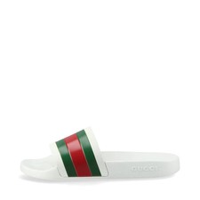 Gucci Sandali Gomma 6 Uomo Bianco 308234 Linea Sherry C'è appiccicosità sul