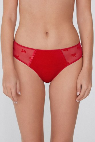 Slip vita alta - slip, rosso