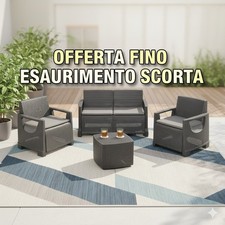 Set Giardino Effetto Rattan
