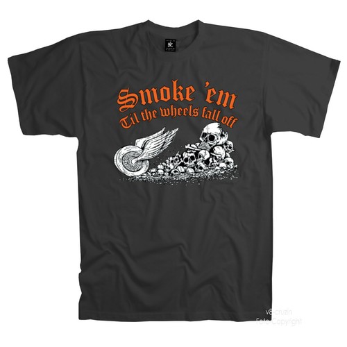 Burnout shirt moto auto - t-shirt,