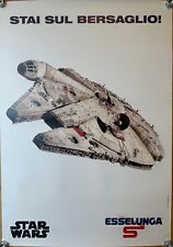 Disney Star Wars - Poster Esselunga - Millenium Falcon - BID NOW ! OFFRI ORA