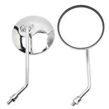 Coppia specchietti cromati per