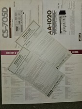 Akai AA-1020, manuali