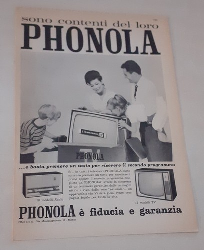 Pubblicità televisore phonola - televisore,