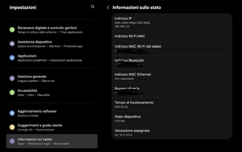 Samsung galaxy tab - fe, x520