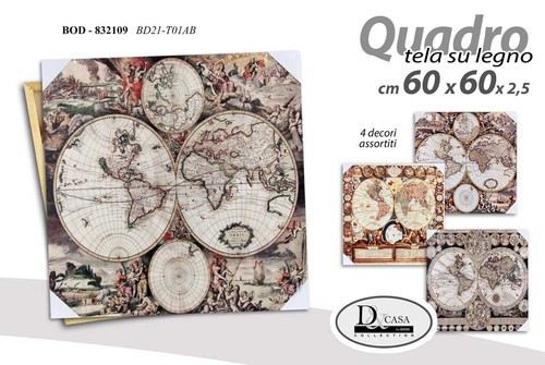 Quadro parete tela - stampa, su