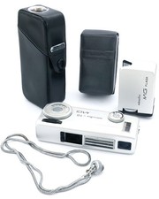 Minolta 16 MG Rokkor 25mm f2,8 subminiature camera complete set.