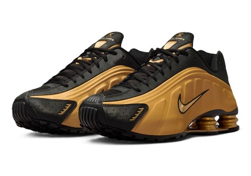 Nike shox metallic - r4, gold