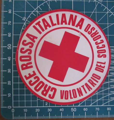 Croce rossa italiana raso - croce,