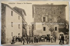 CARTOLINA OTRICOLI Piazza e Via Maestra ANNO 1916 - Viaggiata e Animata
