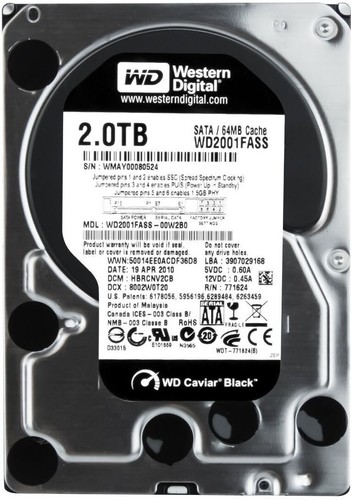 Disco rigido caviar - wd, black