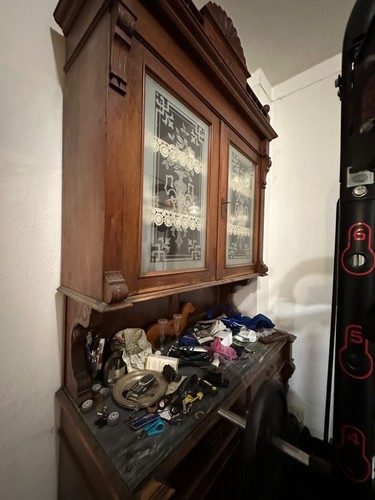 Credenza antica con alzata - ,
