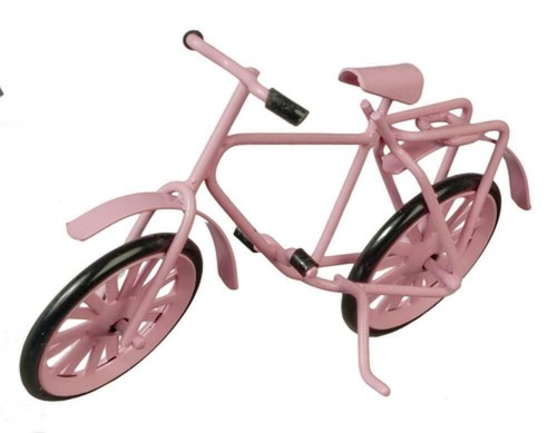 Bambole casa rosa bicicletta - casa,