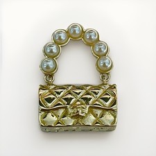 Chanel CHARM GOLD manico perla