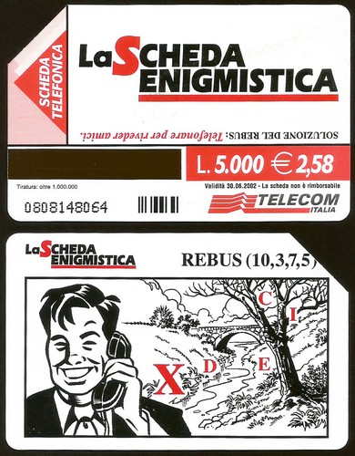Scheda telefonica telecom - scheda,