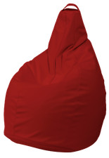 FODERA POLTRONA SACCO POUF POUFF PUFF BEANBAGS IN ECOPELLE ROSSO