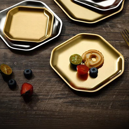 Set piatti antipasto acciaio - set,