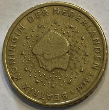 MONETA DA 50 centesimi di euro OLANDA 1999 rara