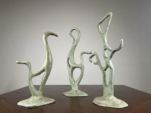 Set tre sculture cartapesta - set,