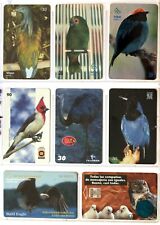 art.2569-n.8 telephon cards, vari paesi, Uccelli