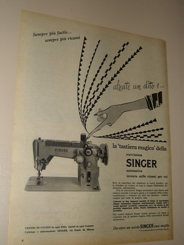 Singer macchina cucire - singer, cucire=anni