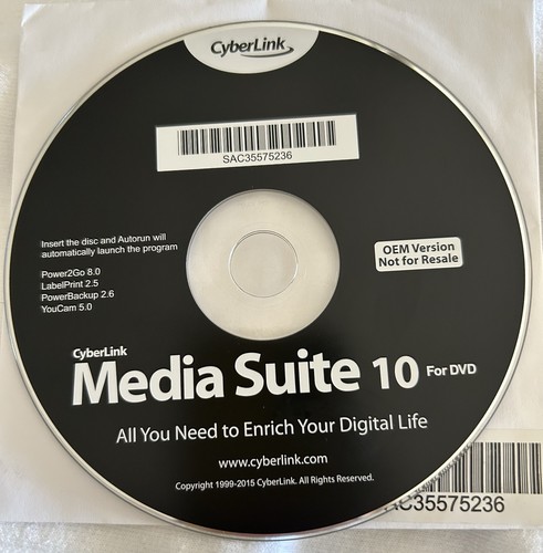 Cyberlink dvd media suite - pc,