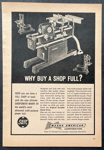 Shopsmith mark vii - shopsmith,