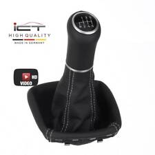 ICT pomello cambio pelle per Mercedes A B classe W169 W245 cucitura argento B61