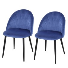 HOMCOM Set 2 Sedie per Sala da