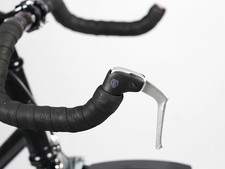 Bullhorn manubrio leva freno a innesto BLB argento - design retrò, alluminio, 18-24 mm Fixy