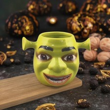 Tazza Halloween Shrek - Statuina festa anime maschera verde