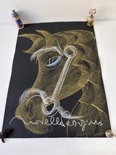 Gesso Su Carta Quadro Arte Italiana Firmato Novella Parigini misure 71 x 50 cm.