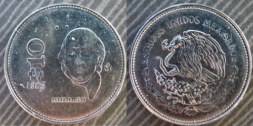 Mexico pesos 1985 - #, "