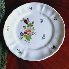 S. C. Richard antico Vecchio Lodi piatto piano dipinto a mano 