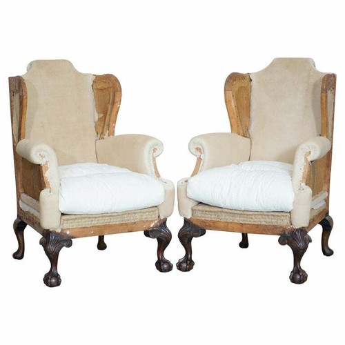 Coppia antiche poltrone - coppia,