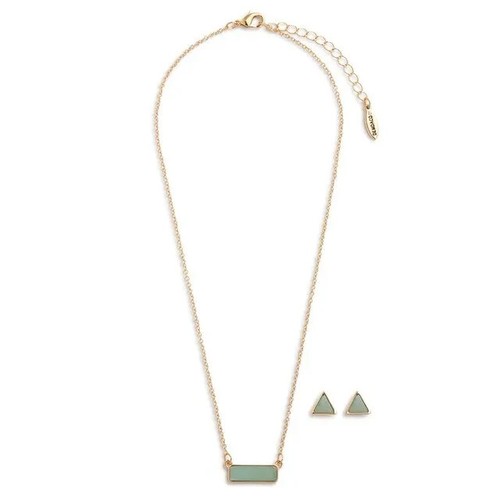 Set collana orecchini pietra - set,
