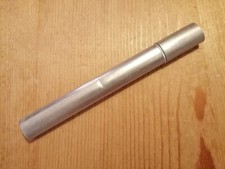 VECCHIA CUSTODIA METALLO ALLUMINIO PER TERMOMETRO MERCURIO - VINTAGE